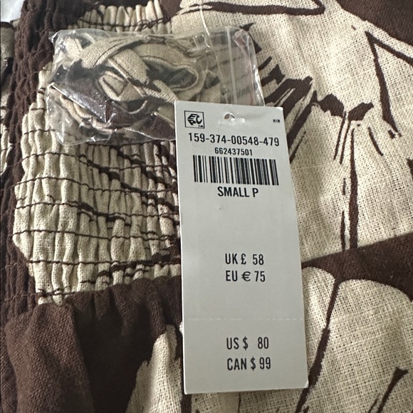 The A&F Scarlett Strapless Linen-Blend Skort - Picture 6 of 6